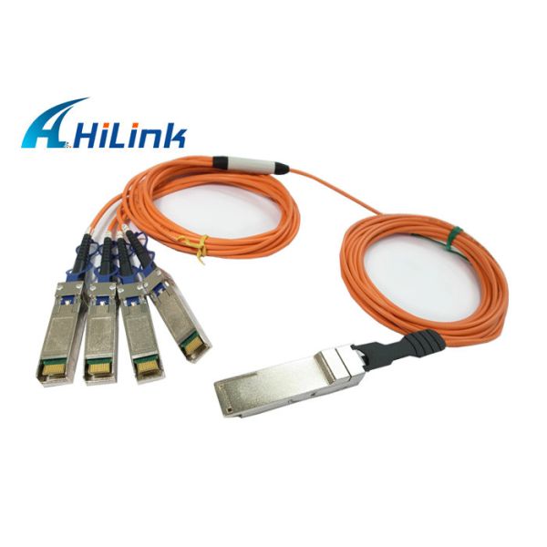 Buy cheap Hot Pluggable QSFP Optical Cable QSFP-4X10G-AOC2M Energy Saving Hilink Brand from wholesalers