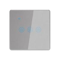 China 3 Gang EU UK Standard Tuya Smart Switch Light Electric Switch WiFi Smart Home Voice Control for sale