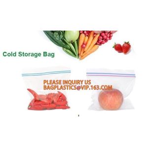 Double zip seal packaging bag, Double sealed food storage custom printed plastic