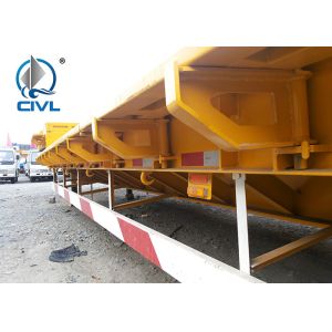 Buy cheap CIVL Lowbed Semi Trailer Trucks 3 Axles Equipment Low Bed Trailer 40ton Loading Capacity gooseneck hudraulic detachable from wholesalers