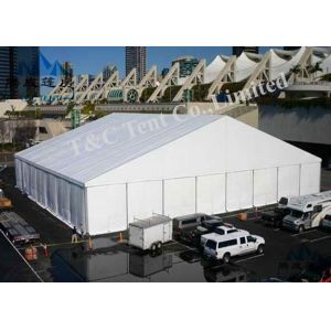 Buy cheap 500 Seater Outside Event Tents Glass Wall And ABS Wall With Max 100KM / H Wind Load from wholesalers