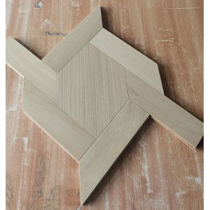 Buy cheap Unfinished Shaped Oak Parquet Flooring Hexagon & Trapizium Parquet from wholesalers