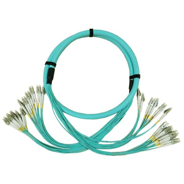 Quality LC SC OS2 G657A1 OM3 OM4 24 Fiber Breakout Cable for sale