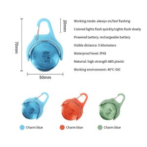 Buy cheap Customized Logo IPX8 Waterproof Adjustable Dog Light Up Tag for Night Walking Flashing Glowing Luminous USB Rechargeable from wholesalers