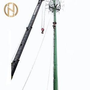 China GR50 Grade Steel Telecommunication Post 25M 30M 36M 3-25mm Wall Thickness on sale