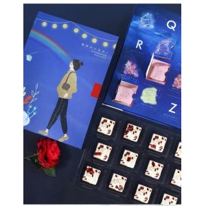 Matte/Glossy Lamination Custom Chocolate Advent Calendar Packaging Box for