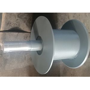 Steel Cable Multi Layer Winding Grooved Drum For Electric Power Towing Winch