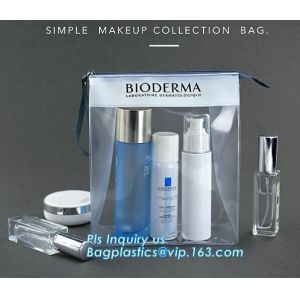 Buy cheap frosted PVC slider zipper bag plastic bag with zipper resealable pvc slider zip poly bag, cosmetic bag with slider zippe from wholesalers