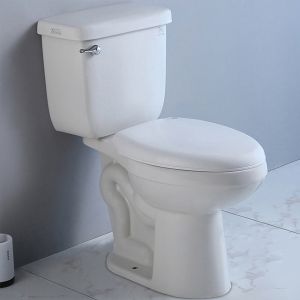 Buy cheap Siphon Jet 2 Piece Wall Hung Toilet Tall 10 Inch Two Piece Commode Elongated from wholesalers