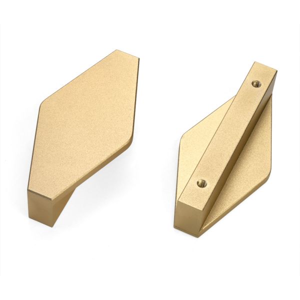 Buy cheap Custom Rhombus Gold Kitchen Cupboard Handles For Home Hardware from wholesalers