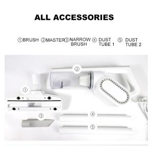 Multi-functional Electric Handheld Vacuum Cleaner Maximum Runtime ＞90min App