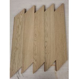Buy cheap Invisible Lacquered Natural Oak Chevron Parquet Flooring To France from wholesalers