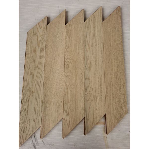 Quality Invisible Lacquered Natural Oak Chevron Parquet Flooring To France for sale
