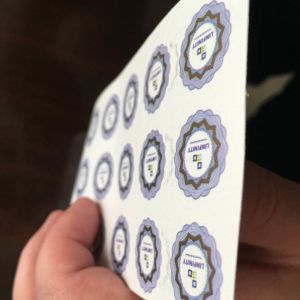 Double Layer 3D Holographic Sticker Safe QR Code Hologram Sticker