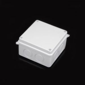 IP65 ABS Wall Mounted Electrical Junction Box 100x100x70mm With Knockouts