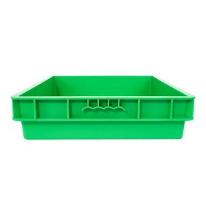 Buy cheap Customized Volume Stackable Vented Plastic Crates for Bread Storage in Solid Box Style from wholesalers