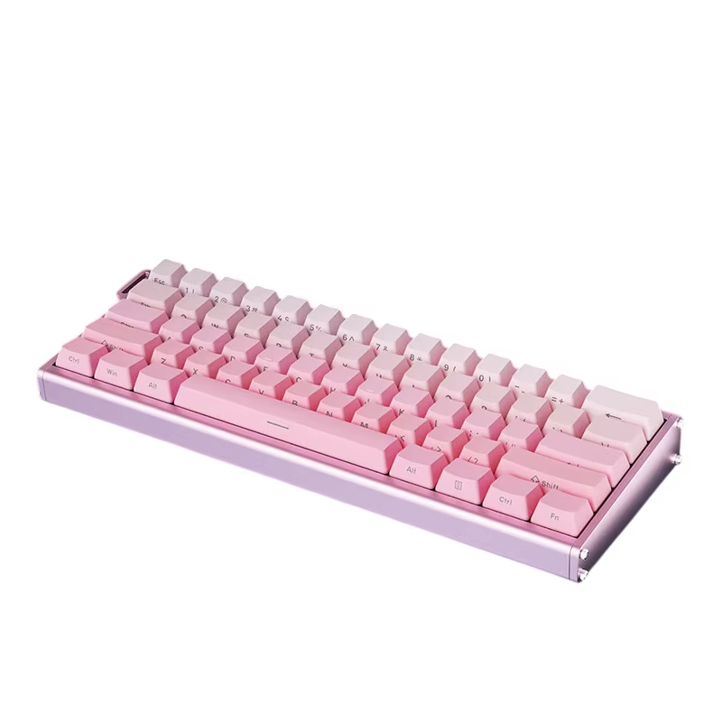 Quality Pink Magnetic Axis Keyboard with RGB Backlighting and Double-shot Keycap Printing for Enhanced Typing Experience for sale Buy cheap Pink Magnetic Axis Keyboard with RGB Backlighting and Double-shot Keycap Printing for Enhanced Typing Experience product