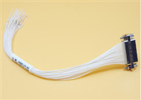 Quality 15 Pins Gold Plating J30J Micro Rectangular Connector Male Plug with wire length 50cm/500mm Use for Electronics Industry for sale