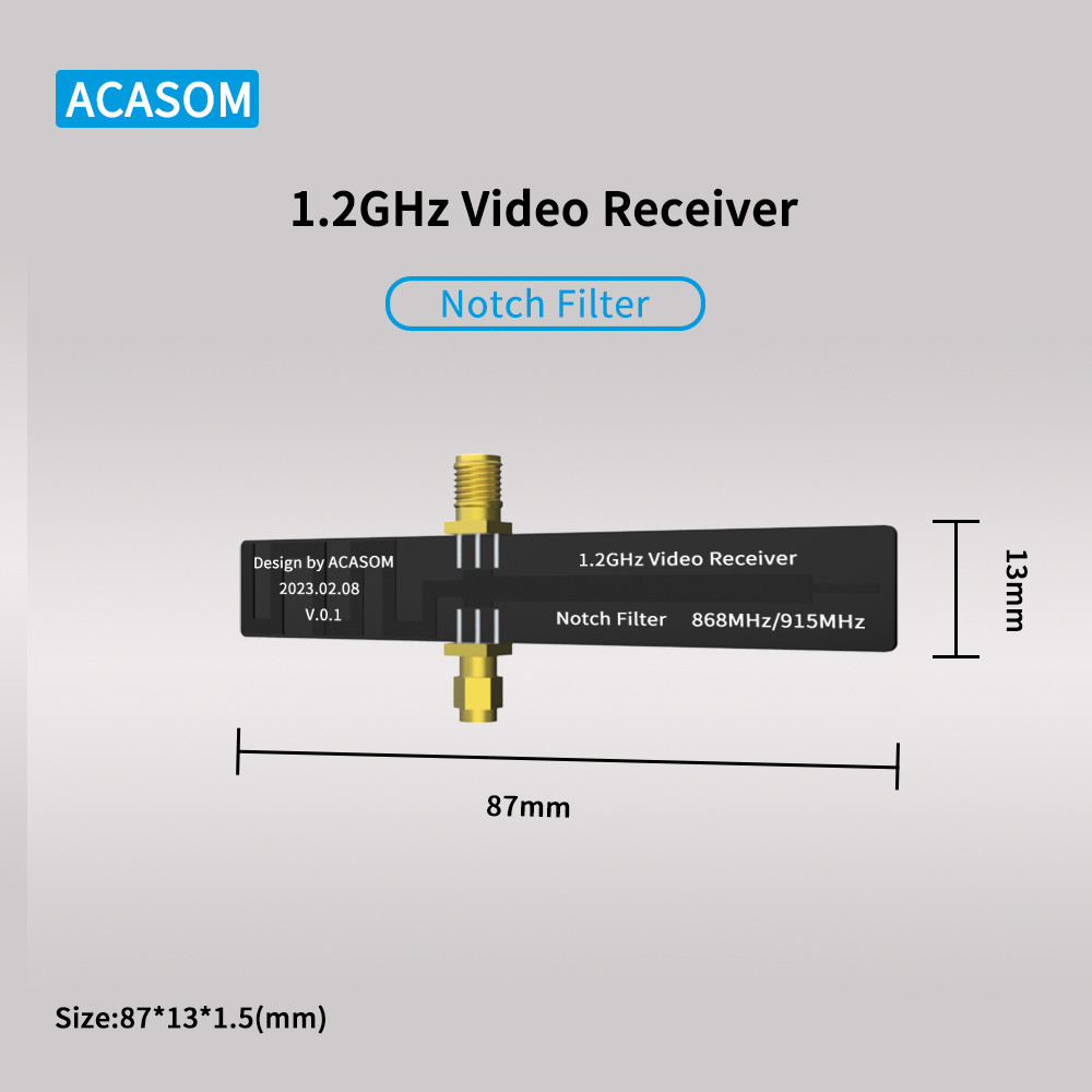 Buy cheap Optimize Your Video 1.2GHz VRX Notch Filter For 868/915MHz In 1.2-1.3GHz Receivers from wholesalers