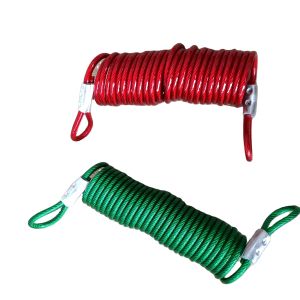 Buy cheap 12ft Retractable Dog Tie Out Cable with 4.41 KN Breaking Strength and Customizable Length from wholesalers