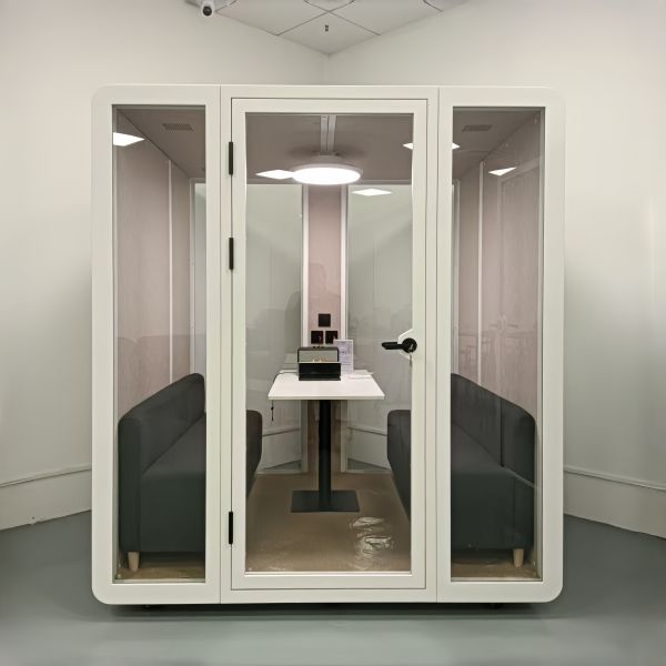 Soundproof Glass Cabin with STC35dB(±5dB)/RT0.25S Acoustic Performance Fast