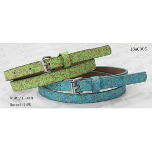 Buy cheap Glittery Dot Printing Kids Fashion Belts With Antic Silver Buckle 1.5cm Width from wholesalers