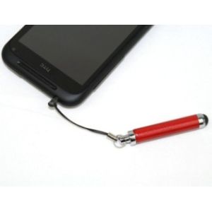 Alloy / Rubber Touch Screen Stylus Pen With Smaller Size And Shot Rope Lanyard