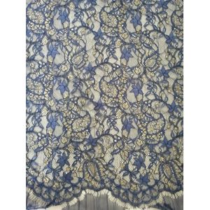 Buy cheap Navy Metallic Lurex Lace Fabric from wholesalers