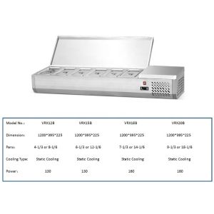 Arsenbo SS201 Pizza Prep Refrigerator Commercial Use Microcomputer Temp