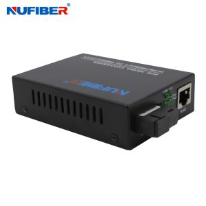 Gigabit Dual Fiber SC To RJ45 Media Converter POE 30w For CCTV IP Camera