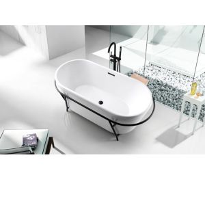 China Alkali Free Acrylic Free Standing Bathtub Rectangle SP1891 3C Certification on sale
