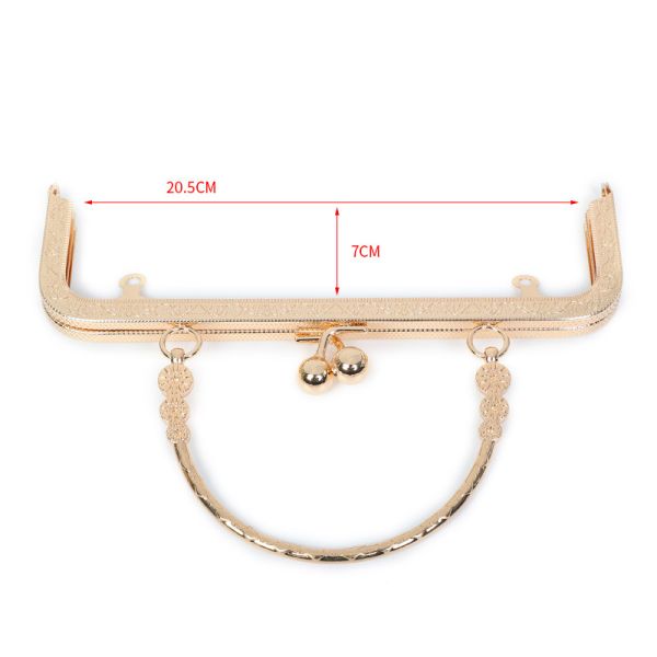 Quality 20.5*7cm Clutch Frame Hardware kiss lock clasp Lightweight for sale