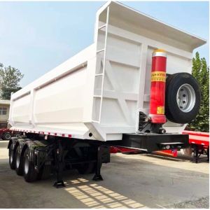 60t Load Capacity Rear Dump Trailer Wabco Relay Valve Durable