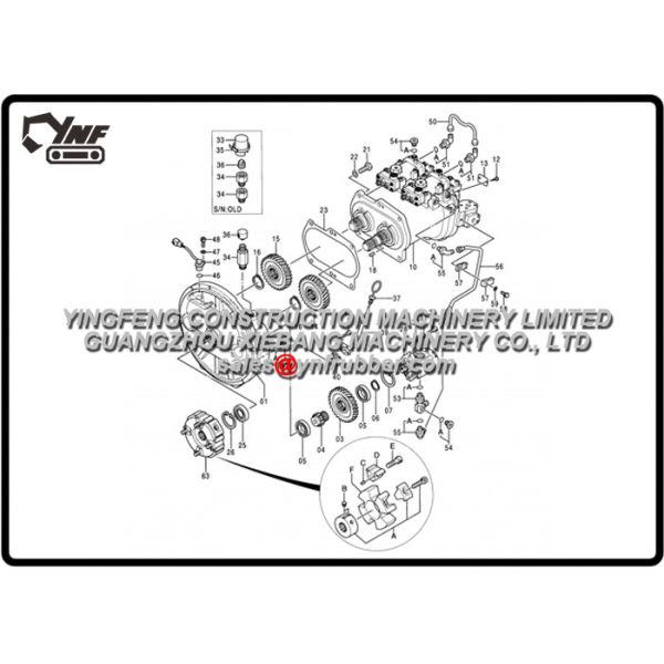 Quality Hitachi Excavator Spare Parts EX200-5 EX200-5 200LC-5 210H-5 210LCH-5 Pump Pump Device for sale