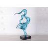 Transparent Resin Dancer Girl Sculpture Unique Garden Home Art Decoration for sale