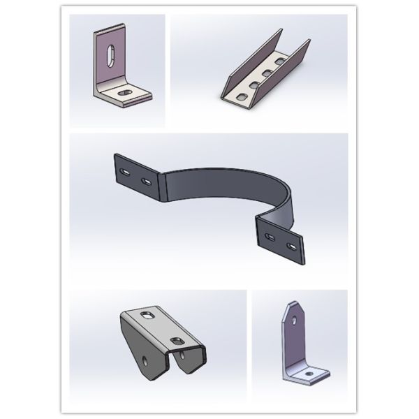 Quality Customized Solar Mounting Accessories L - Footing Connectors Hooks For Solar Mounting Structure for sale