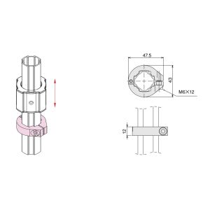 Buy cheap Anodic Oxidation Aluminium Tube Round Ring Retainer AL-31 RoHS Certificated from wholesalers