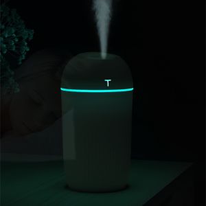 Manual Humidity Control Ultrasonic Car Air Diffuser with 420ml Capacity and USB