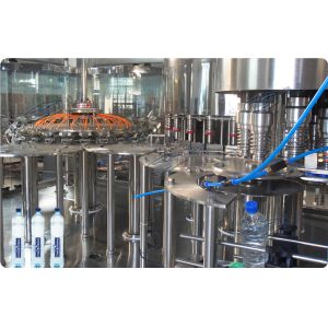 PLC Monoblock Drinking Water Filling Plant Beverage Washing Filling Capping