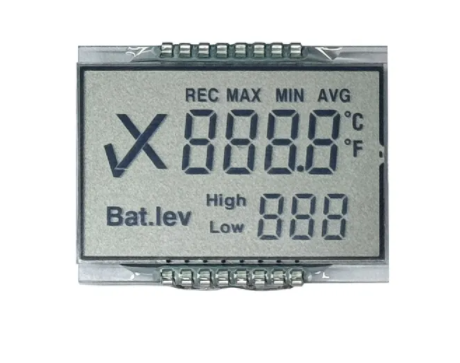 Buy cheap TN Positive Reflective Monochrome LCD Display Black Digits Custom Segment from wholesalers