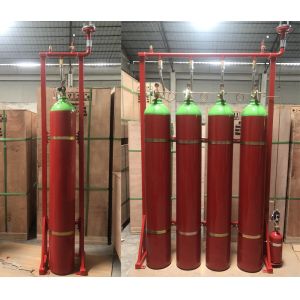 Buy cheap Enclosed Flooding IG55 Argonite Gas Fire Suppression System Extinguisher from wholesalers