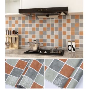 Buy cheap Kitchen Wallpapers Mosaic Paper Removable Wallpaper Peel and Stick Matt Wallpaper for Bathroom from wholesalers