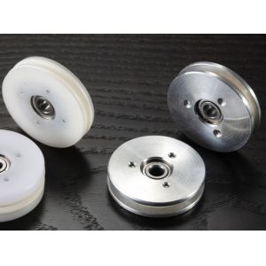 Ivory White Combined Wheel Ceramic Wire Guide Pulley For Coil Winding Machine