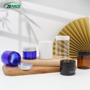 61mm Clear PET Plastic Jars 100ml-500ml Spice Plastic Jar For Food Storage