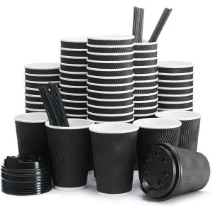 Buy cheap Biodegradable Paper Coffee Cup Disposable Double Wall Flexo Printing product