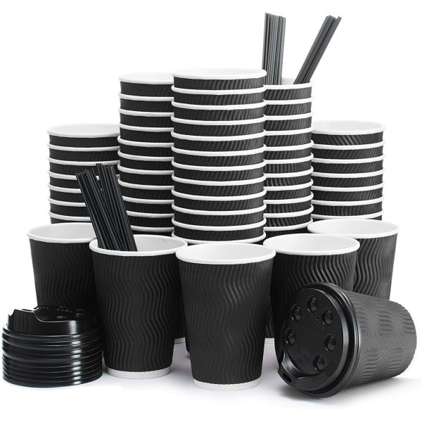 Buy cheap Biodegradable Paper Coffee Cup Disposable Double Wall Flexo Printing from wholesalers