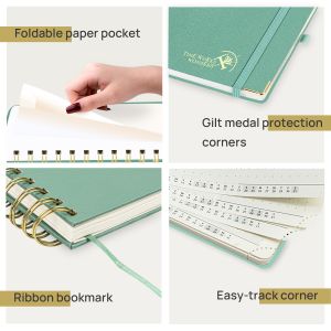Buy cheap Mint Green 2023 Hardcover Weekly Planner With Robust Medal Binding from wholesalers