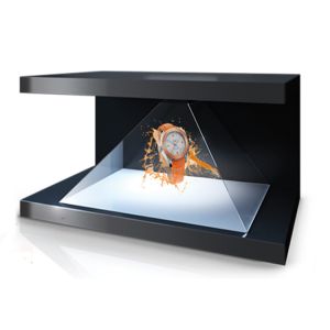 Inverted Triangle Pyramid 3D Holographic Display Android 270 Degree Long