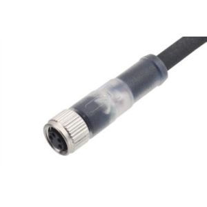 Buy cheap Industrial Grade M8 Straight Female Overmolded Plug with LED IP67 3/4/6/8A 5B 4D from wholesalers