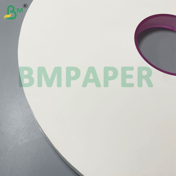 Food Grade White Toothpick Wrapping Paper Roll 24 - 28GSM 26.5-32mm Width Virgin Pulp Biodegradable Kraft
